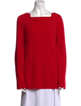 Lafayette 148 Cashmere Square Neckline Sweater