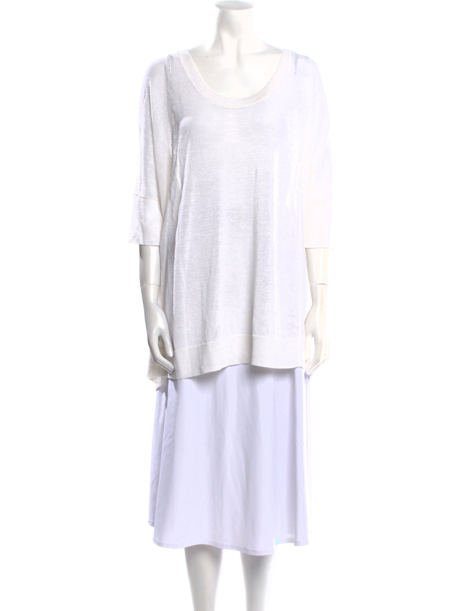 Lafayette 148 Cashmere Scoop Neck Sweater w/ Tags