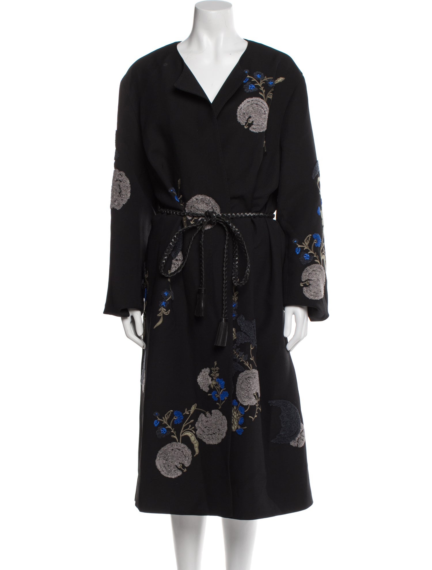 Lafayette 148 Wool Floral Print Trench Coat w/ Tags