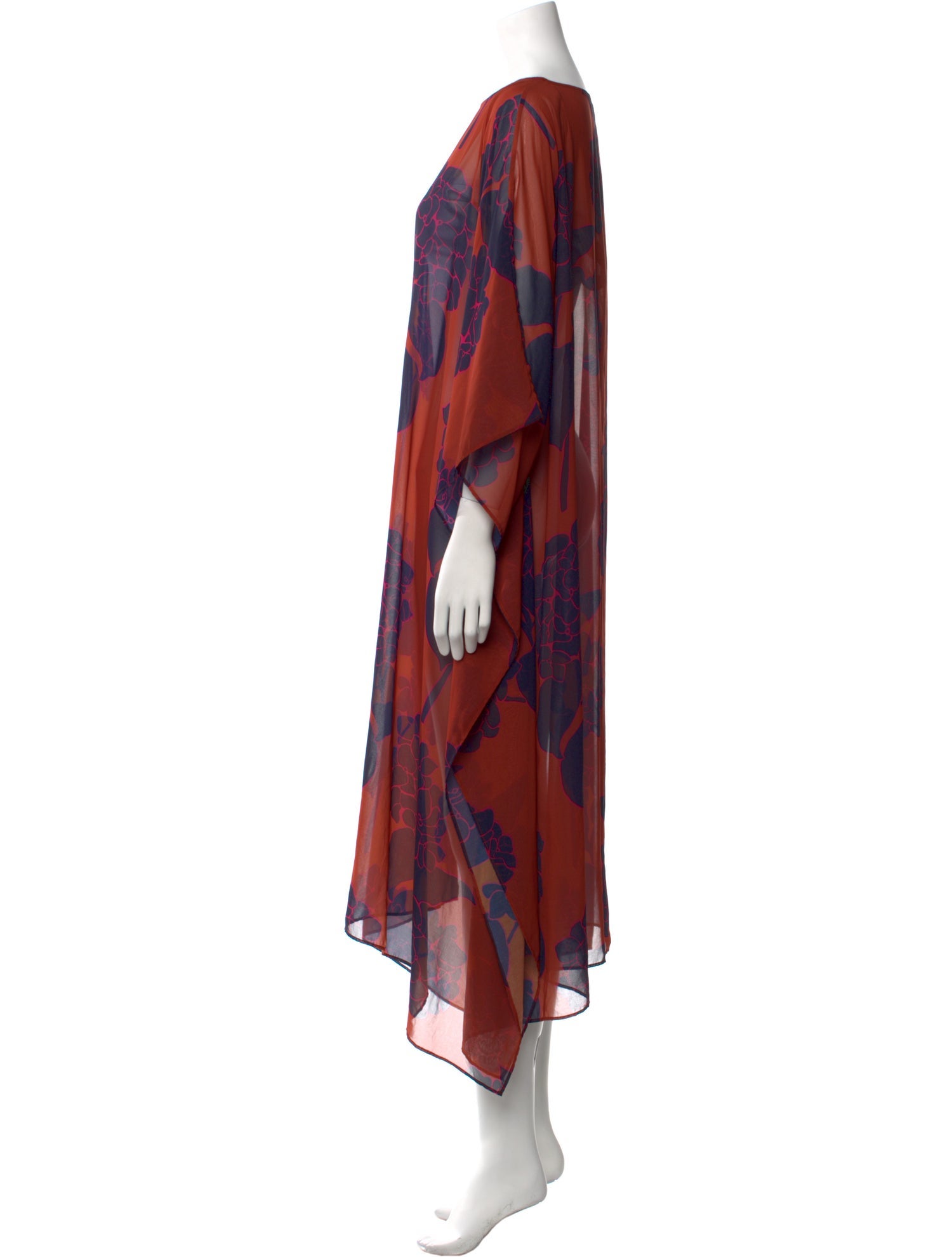 Lafayette 148 Floral Print Long Dress