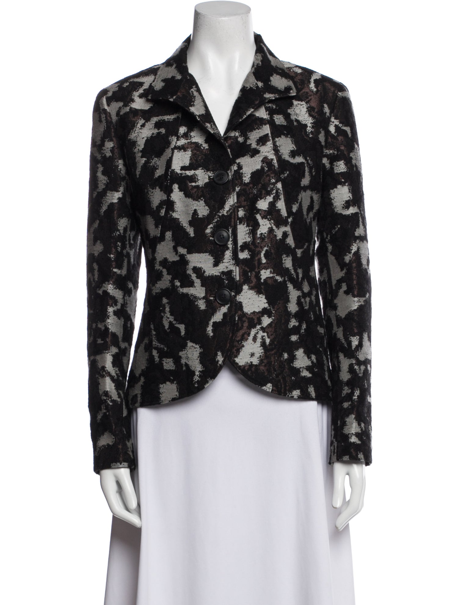 Lafayette 148 Wool Printed Blazer