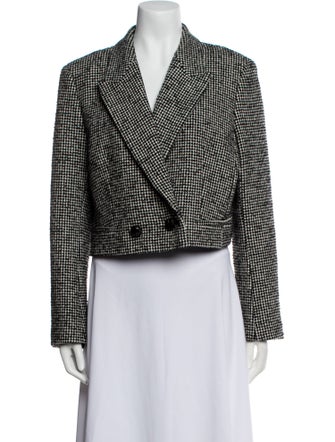 Lafayette 148 Wool Houndstooth Print Blazer