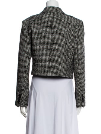 Lafayette 148 Wool Houndstooth Print Blazer