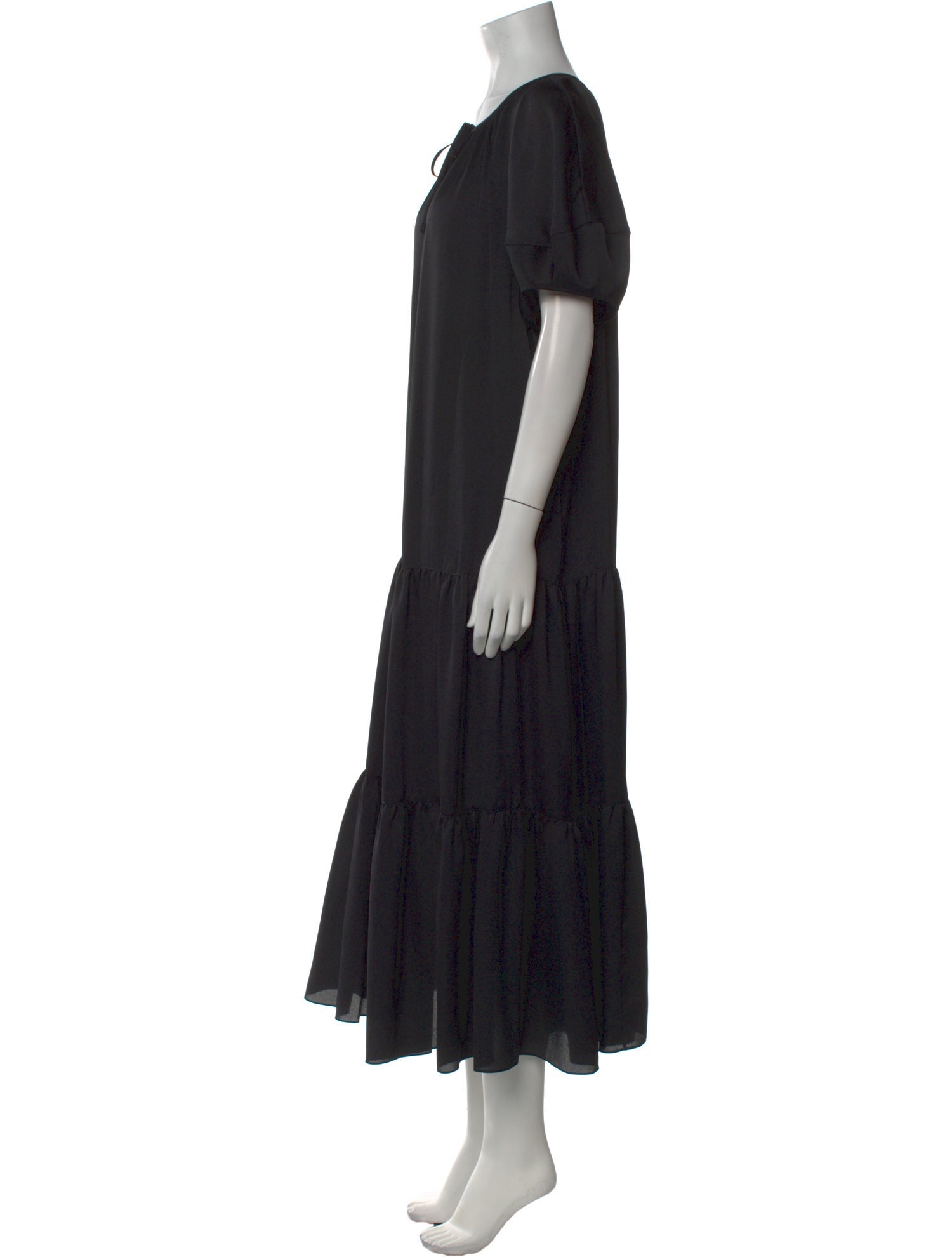 Lafayette 148 V-Neck Long Dress