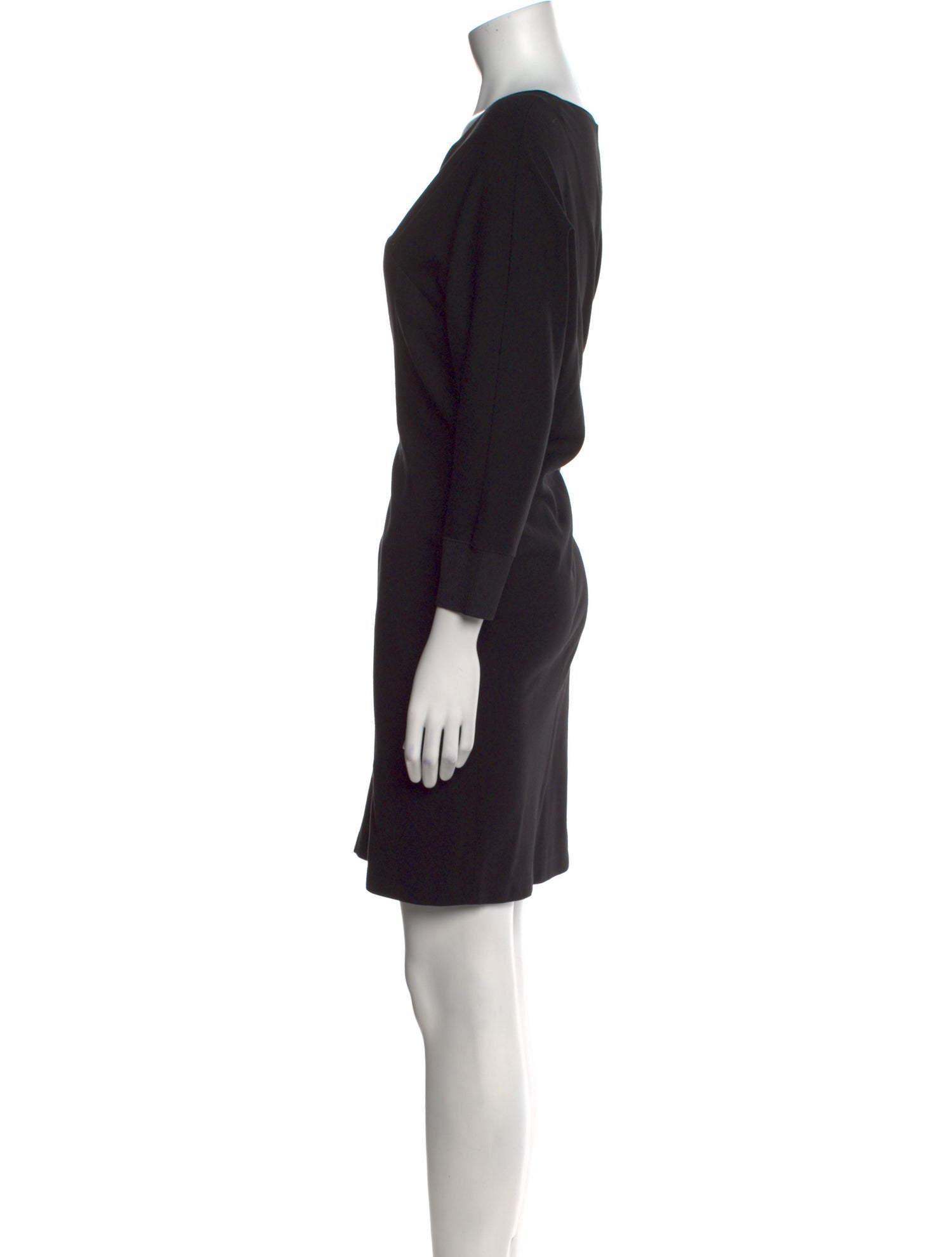 Lafayette 148 V-Neck Mini Dress