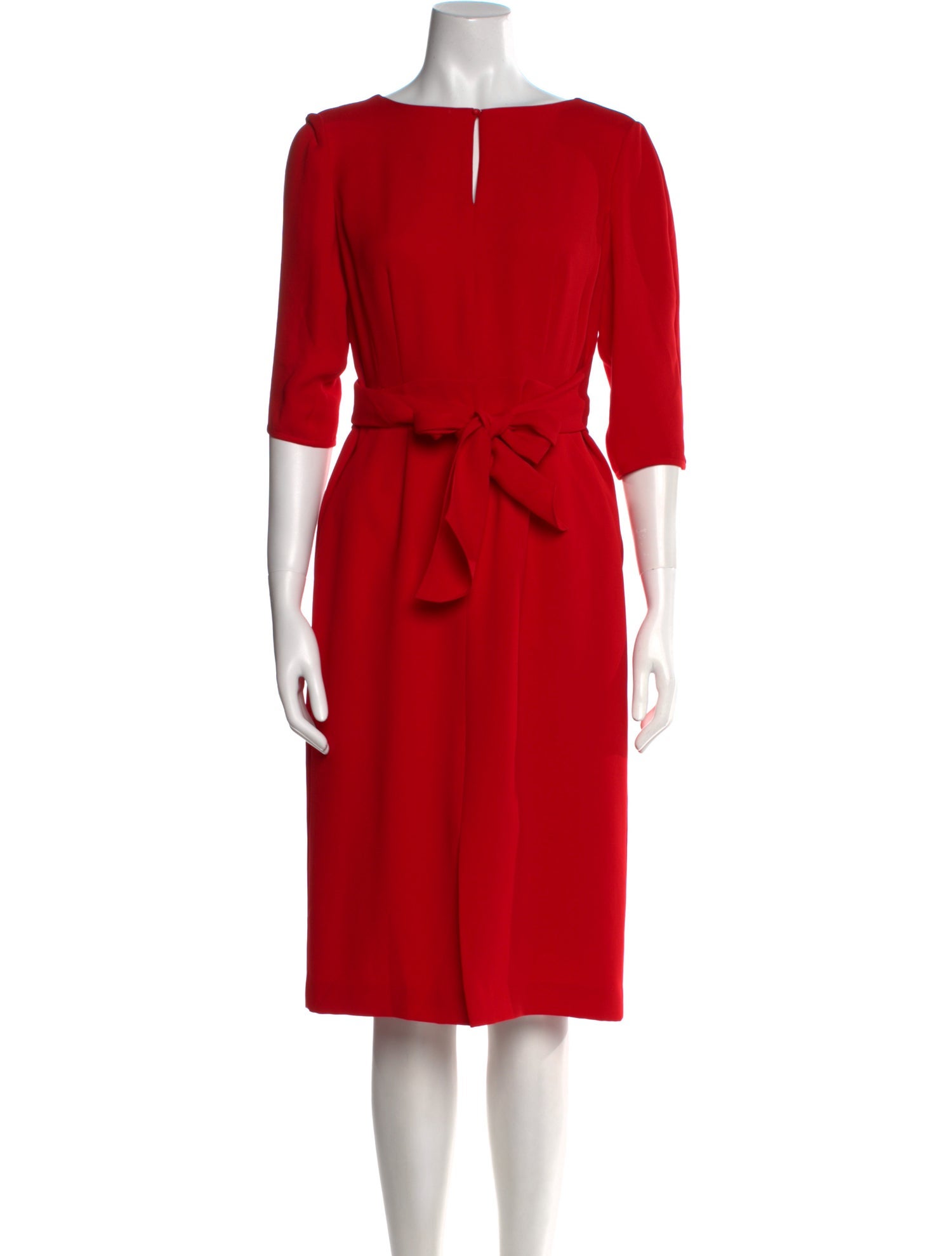 Lafayette 148 Scoop Neck Midi Length Dress