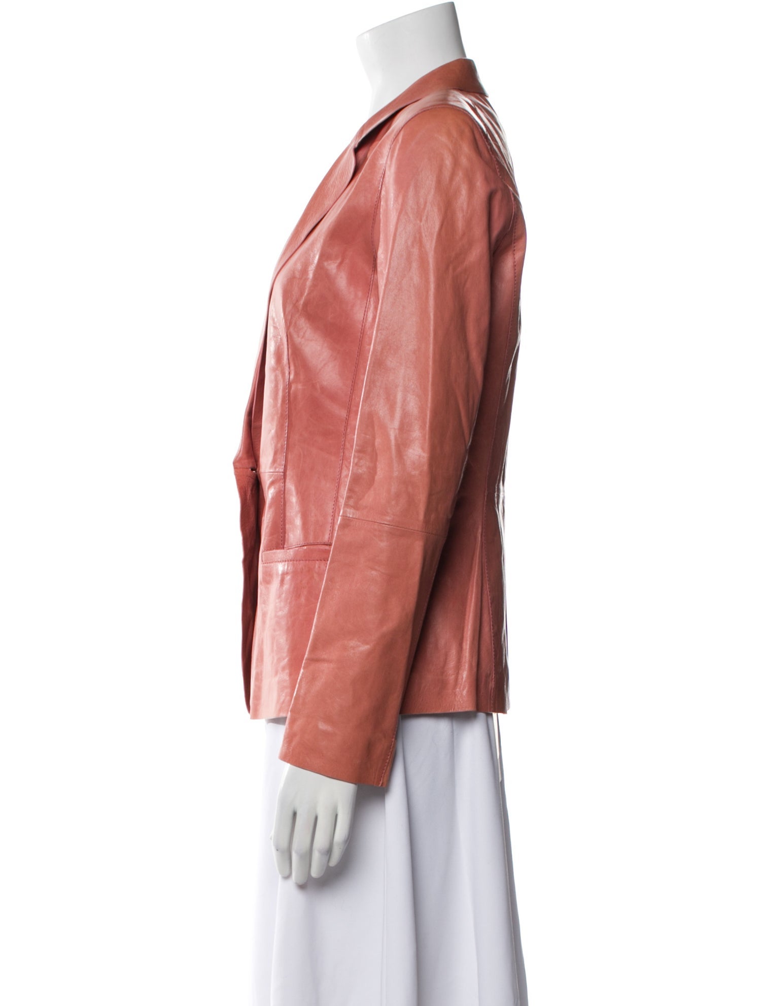 Lafayette 148 Leather Blazer