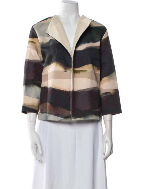 Lafayette 148 Colorblock Pattern Jacket