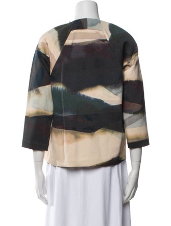 Lafayette 148 Colorblock Pattern Jacket