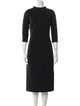 Lafayette 148 Mock Neck Midi Length Dress