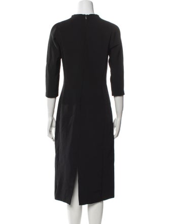 Lafayette 148 Mock Neck Midi Length Dress