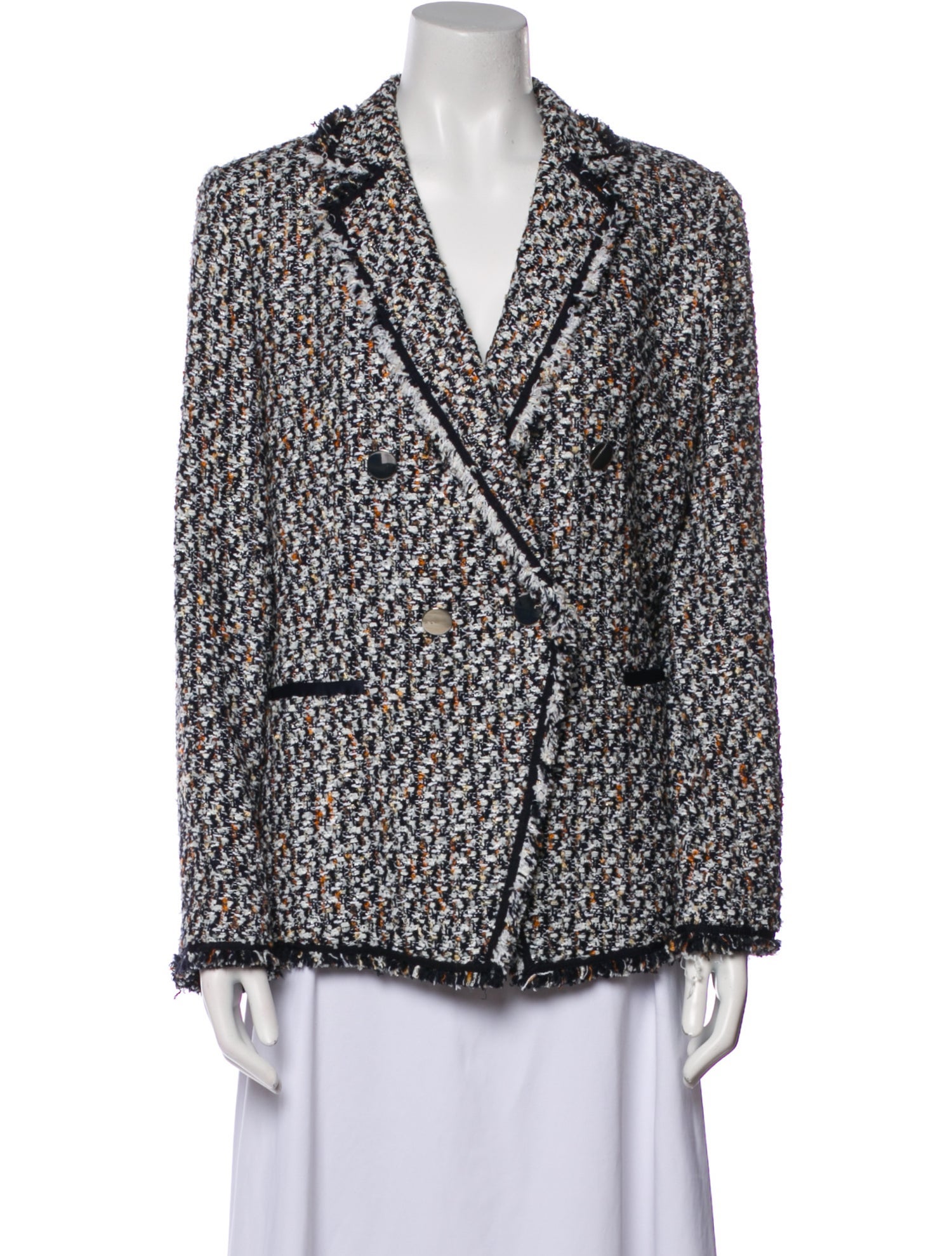 Lafayette 148 Tweed Pattern Blazer