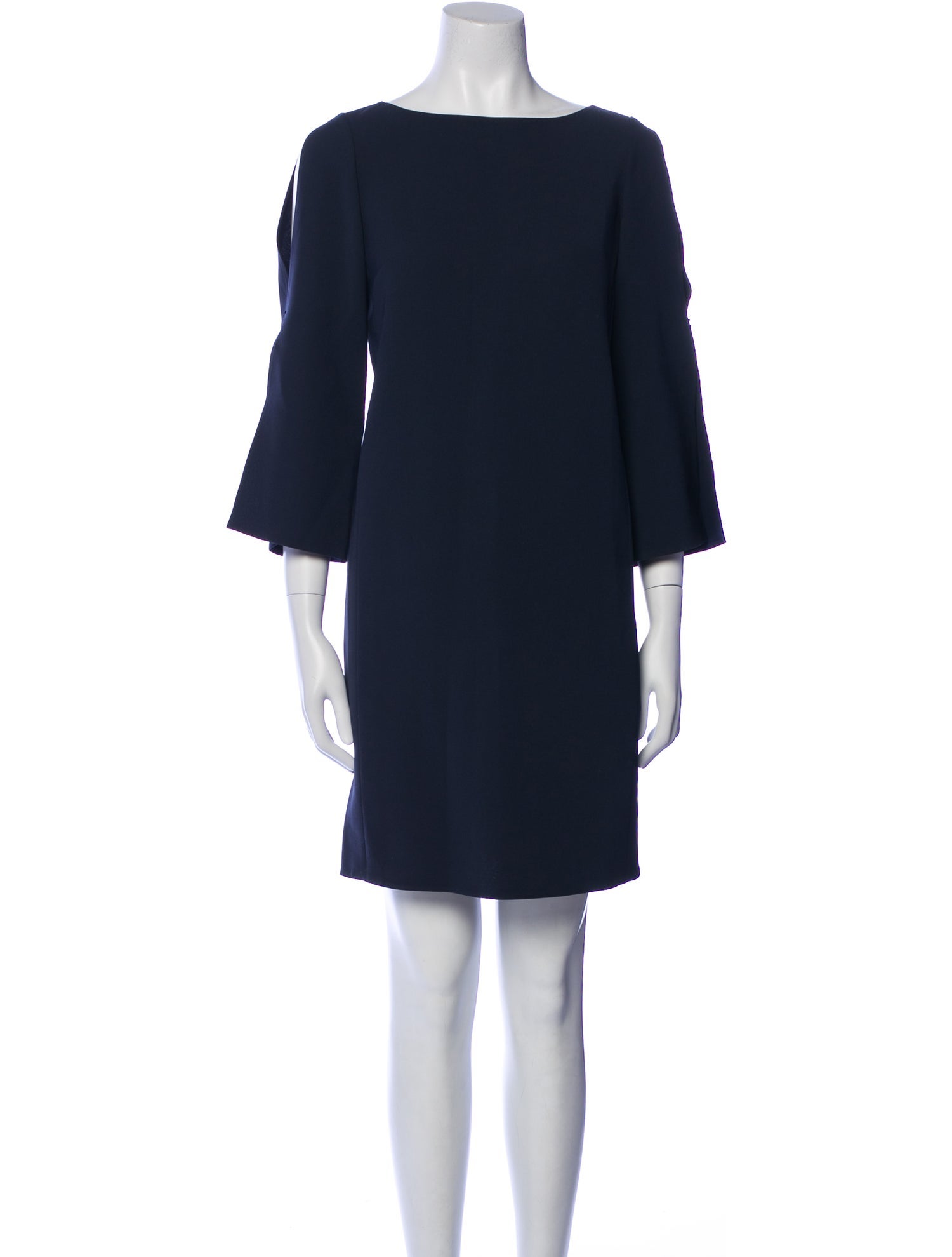 Lafayette 148 Bateau Neckline Mini Dress