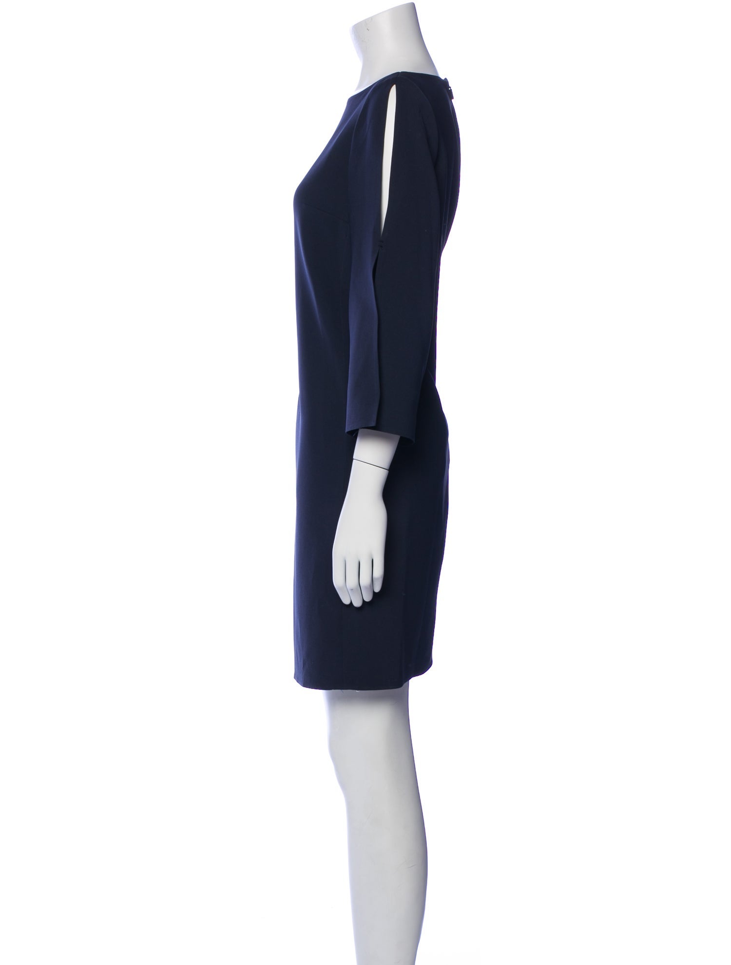 Lafayette 148 Bateau Neckline Mini Dress