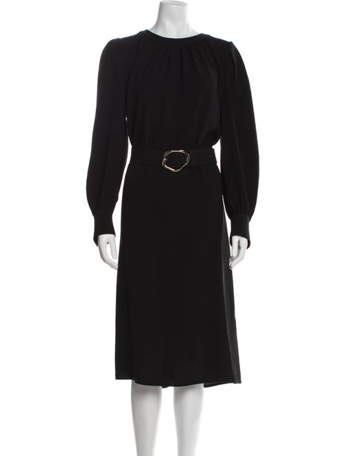 Lafayette 148 Crew Neck Midi Length Dress