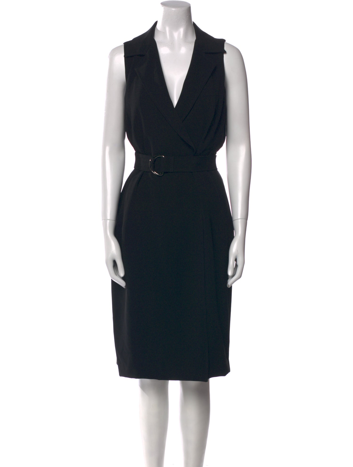 Lafayette 148 V-Neck Knee-Length Dress