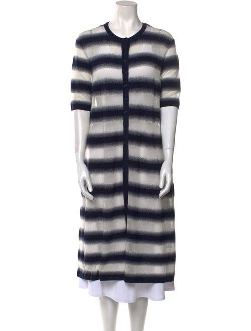 Lafayette 148 Striped Crew Neck Sweater