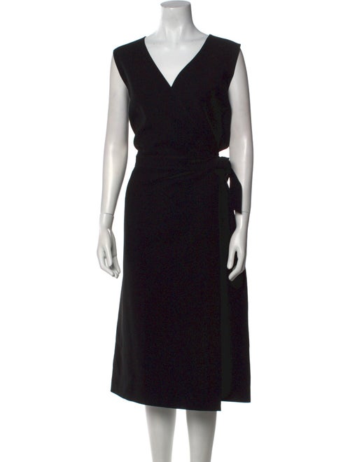 Lafayette 148 V-Neck Midi Length Dress