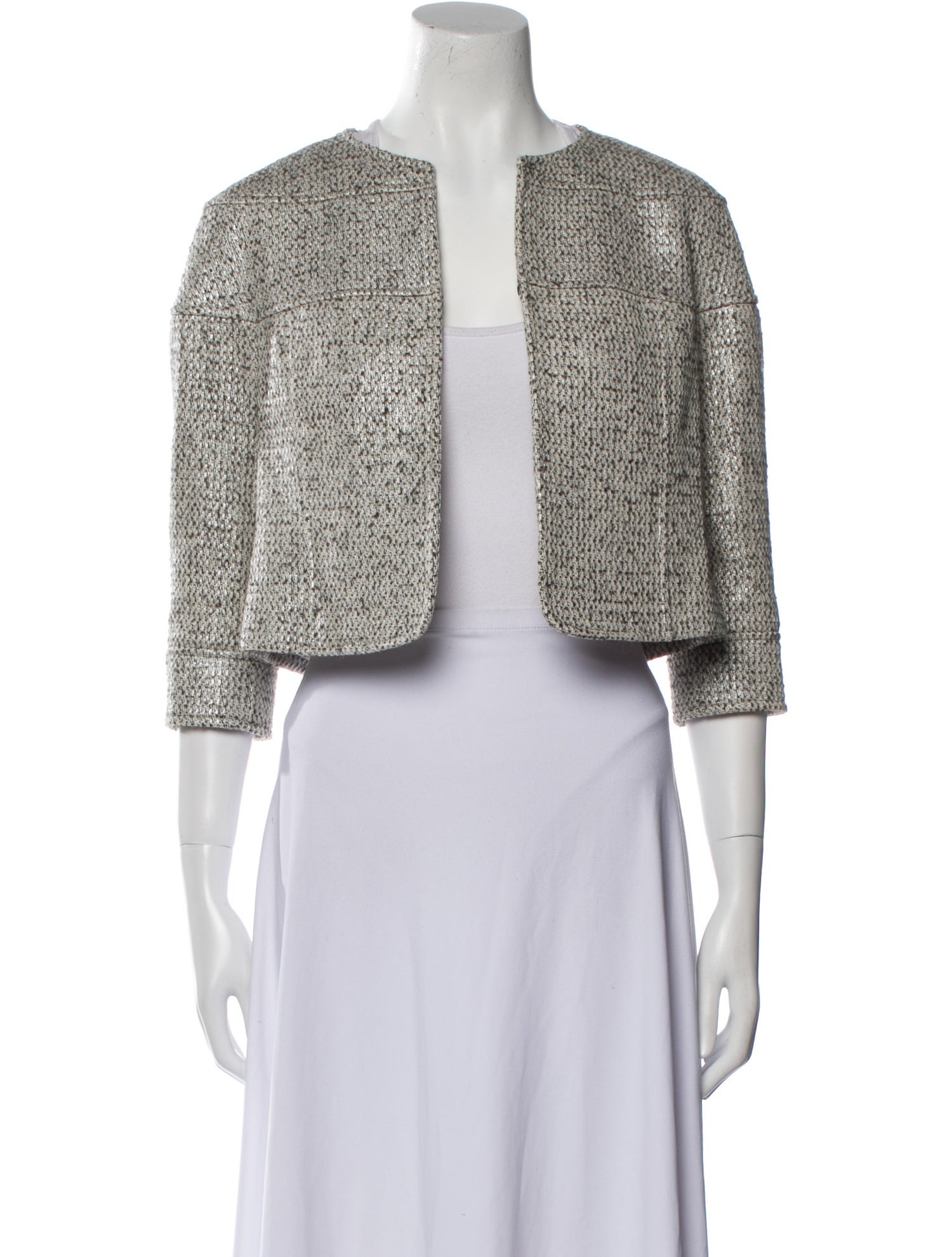 Lafayette 148 Tweed Pattern Bolero