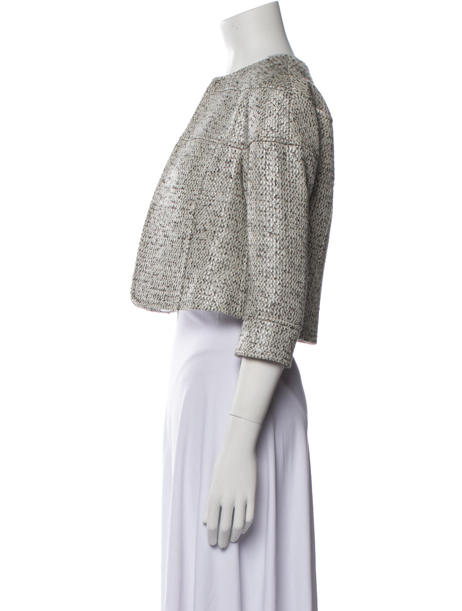 Lafayette 148 Tweed Pattern Bolero