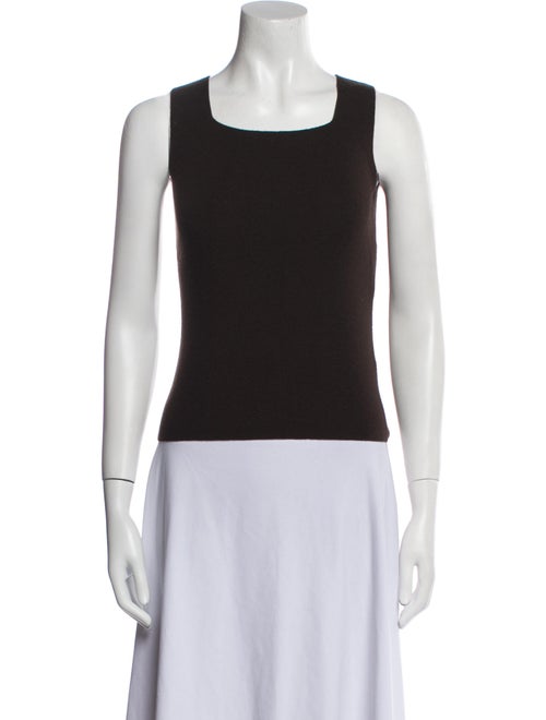 Lafayette 148 Merino Wool Square Neckline Top