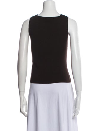 Lafayette 148 Merino Wool Square Neckline Top