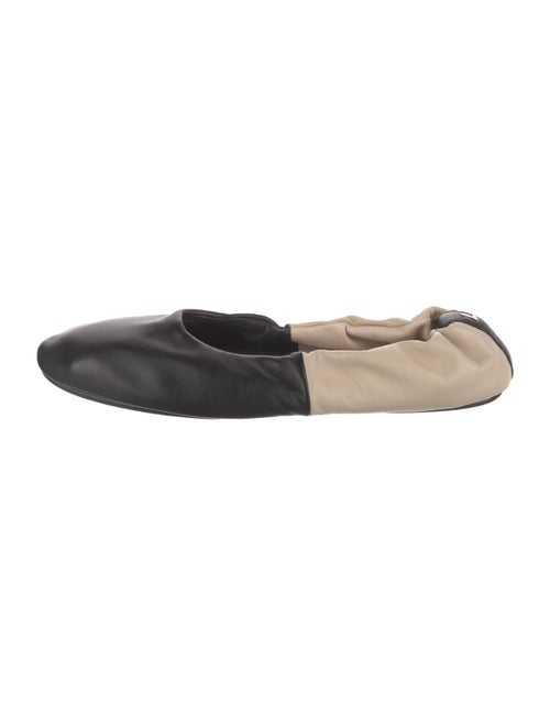 Lafayette 148 Leather Colorblock Pattern Ballet Flats