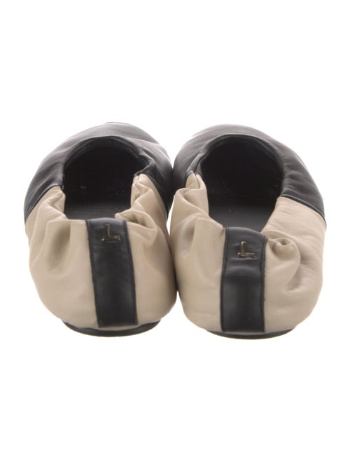 Lafayette 148 Leather Colorblock Pattern Ballet Flats