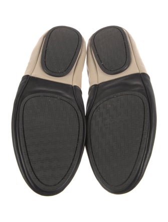 Lafayette 148 Leather Colorblock Pattern Ballet Flats