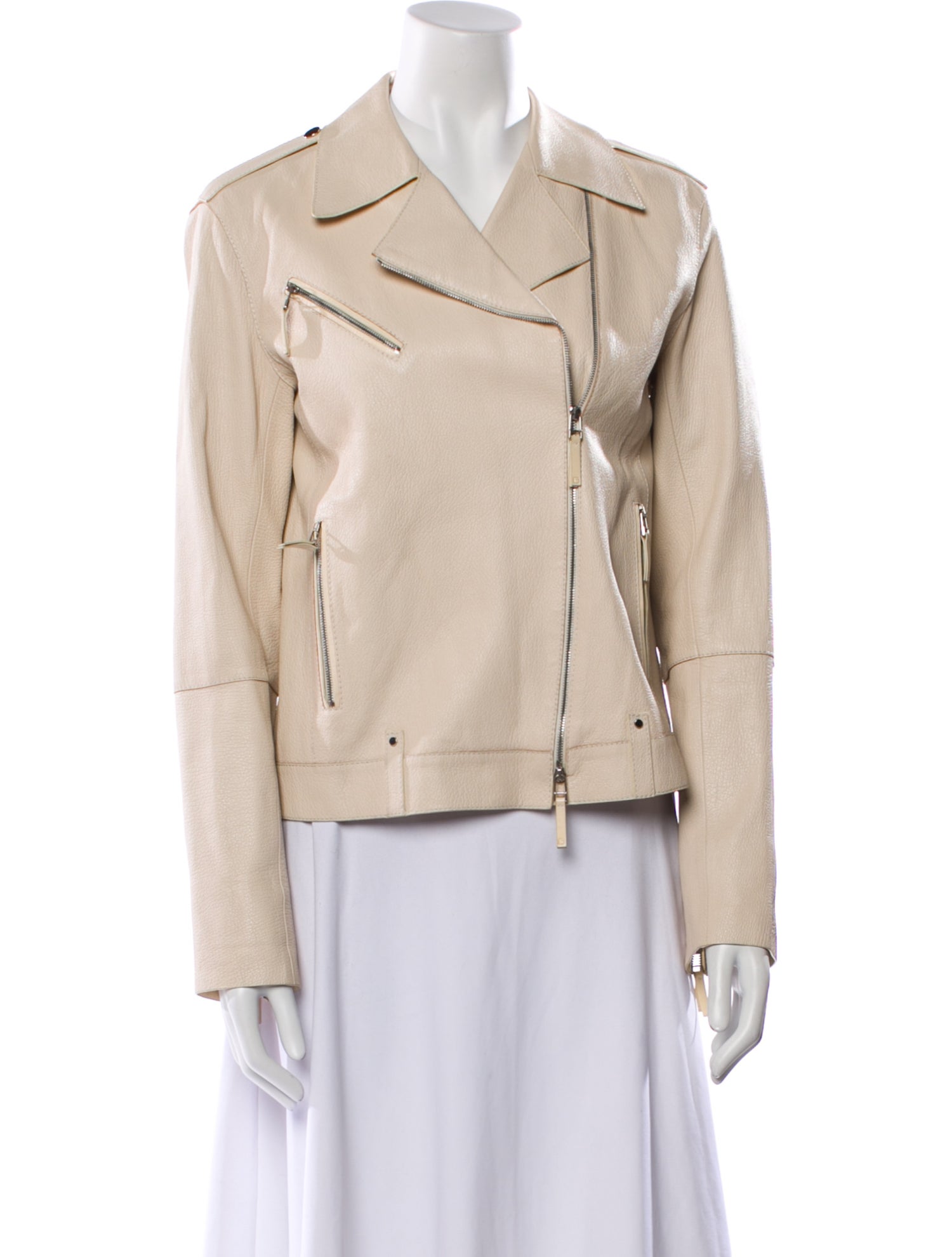 Lafayette 148 Lambskin Biker Jacket