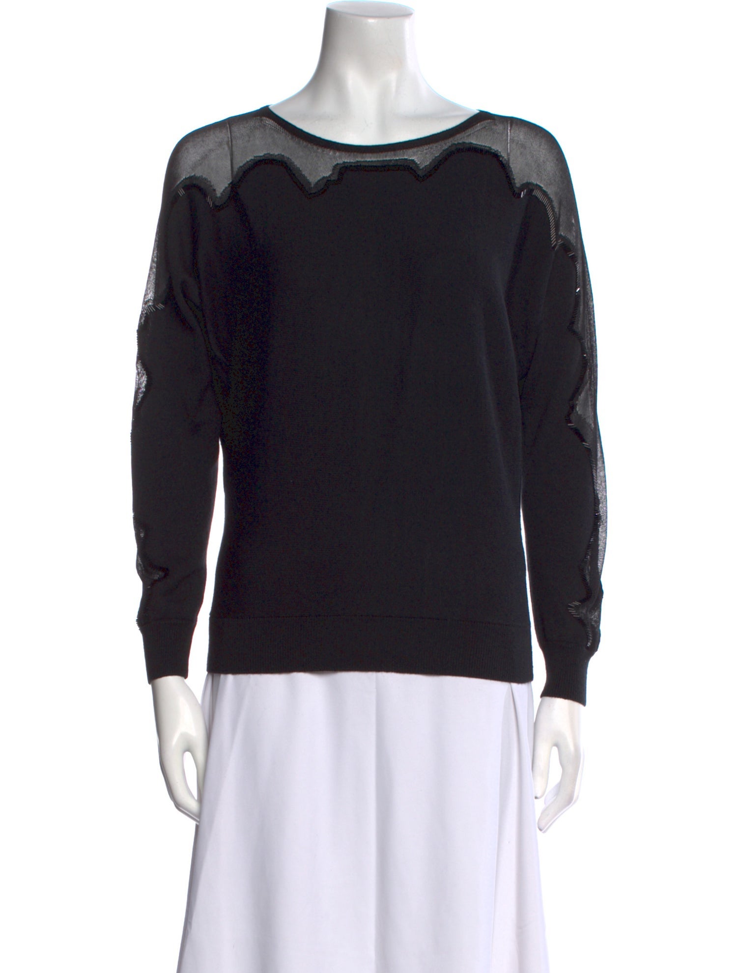 Lafayette 148 Wool Scoop Neck Sweater