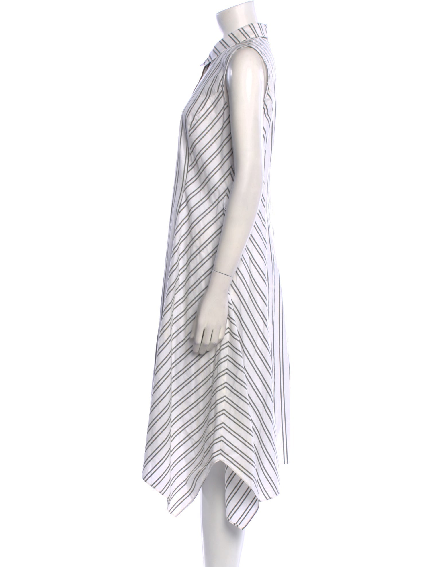 Lafayette 148 Striped Midi Length Dress