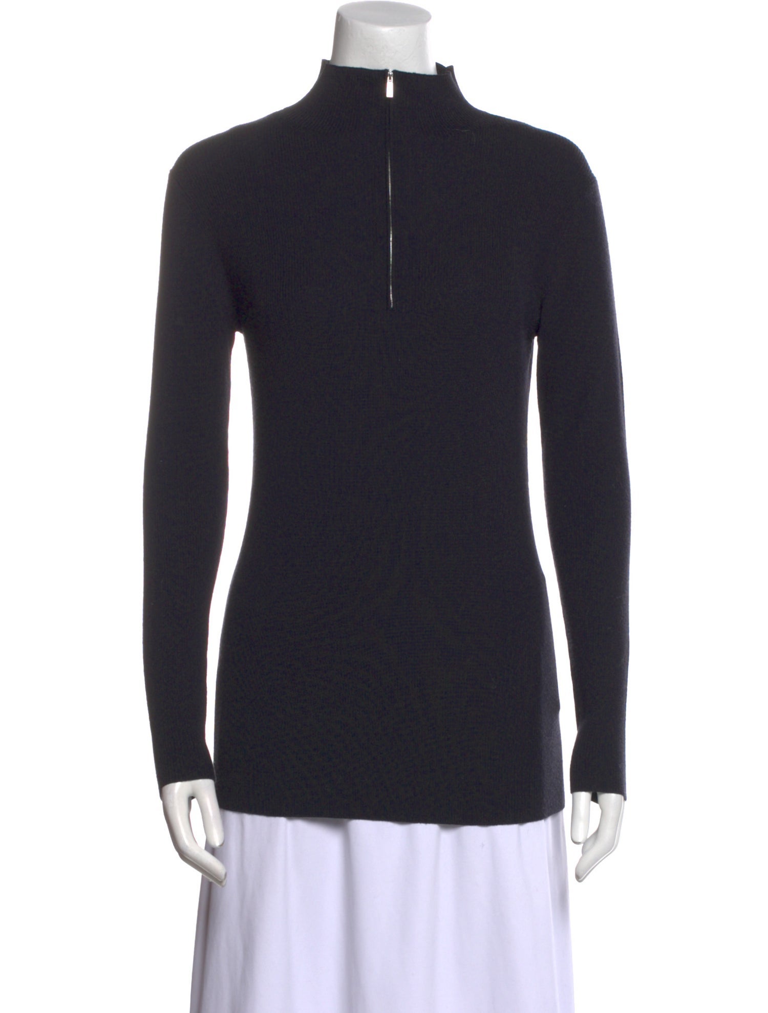 Lafayette 148 Wool Mock Neck Sweater