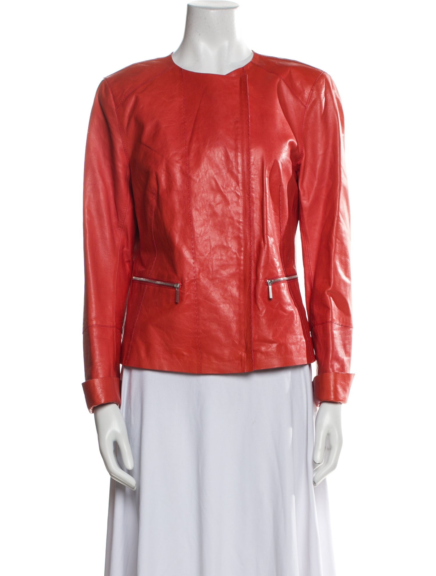 Lafayette 148 Leather Biker Jacket