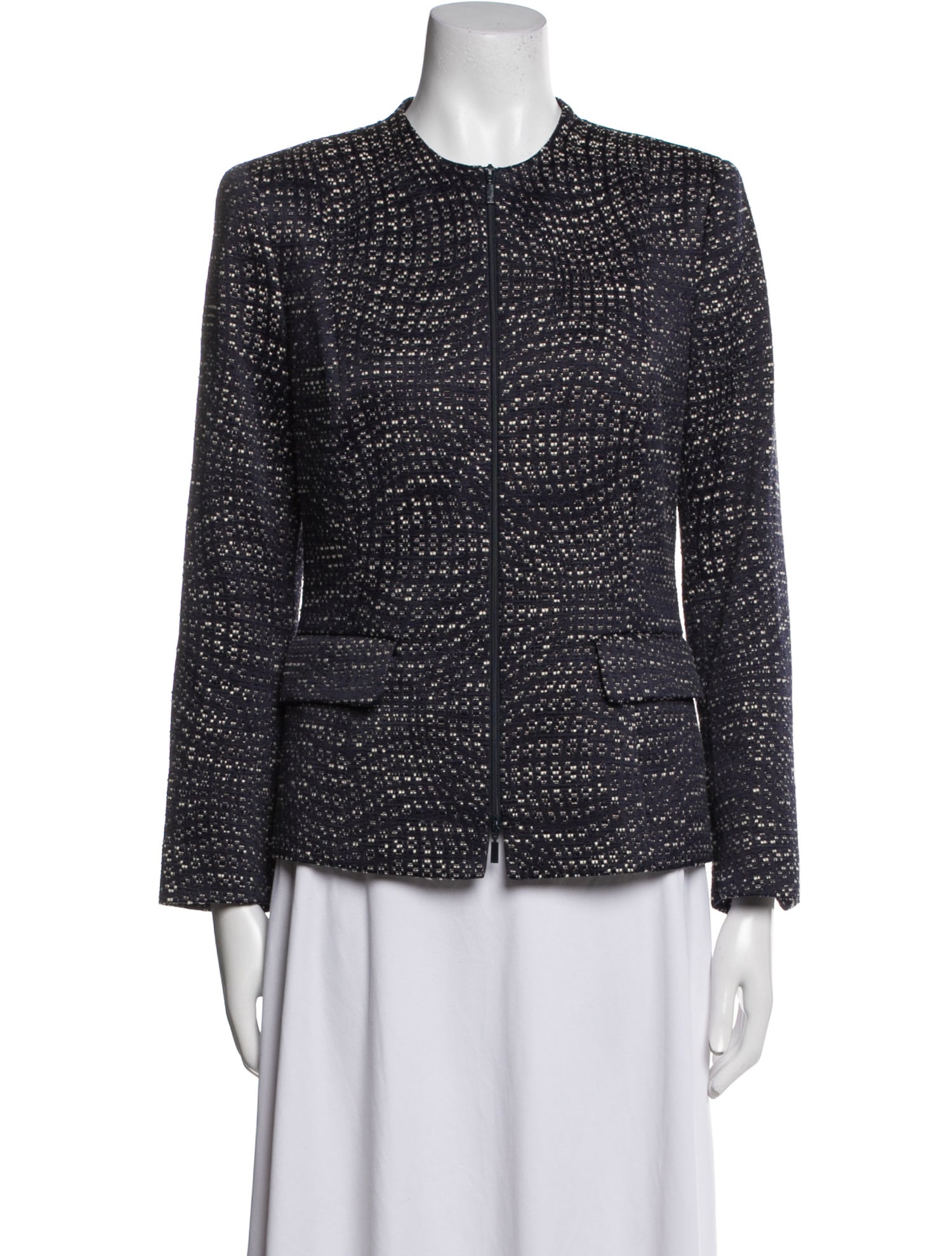 Lafayette 148 Tweed Pattern Evening Jacket