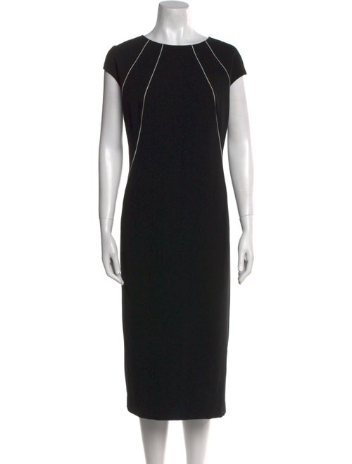 Lafayette 148 Graphic Print Midi Length Dress