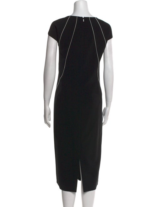 Lafayette 148 Graphic Print Midi Length Dress