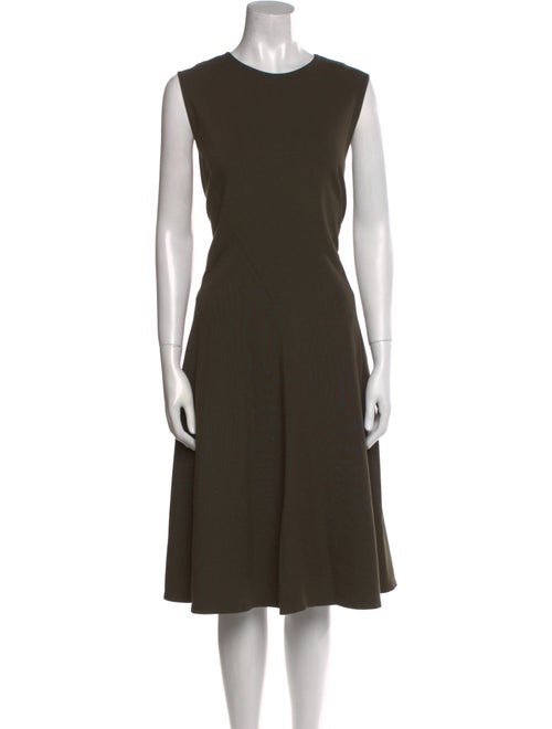 Lafayette 148 Crew Neck Midi Length Dress