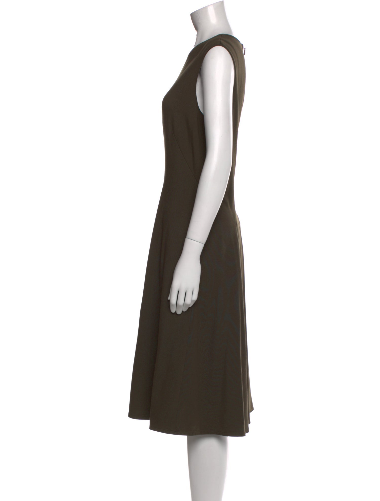 Lafayette 148 Crew Neck Midi Length Dress