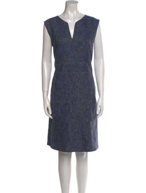 Lafayette 148 V-Neck Knee-Length Dress