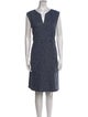 Lafayette 148 V-Neck Knee-Length Dress