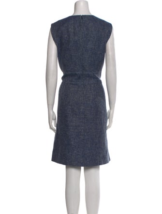 Lafayette 148 V-Neck Knee-Length Dress
