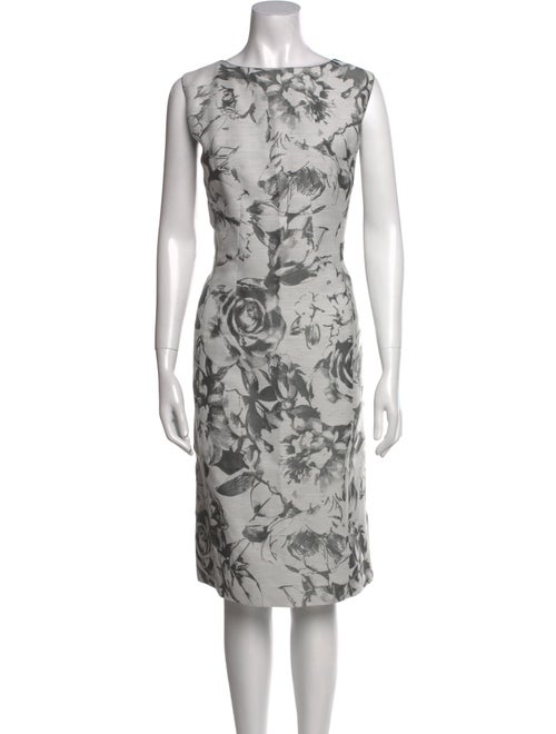 Lafayette 148 Floral Print Long Dress