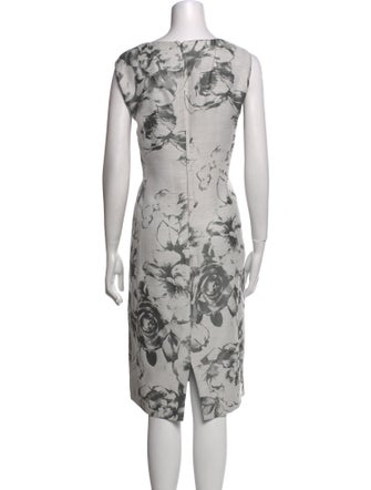 Lafayette 148 Floral Print Long Dress