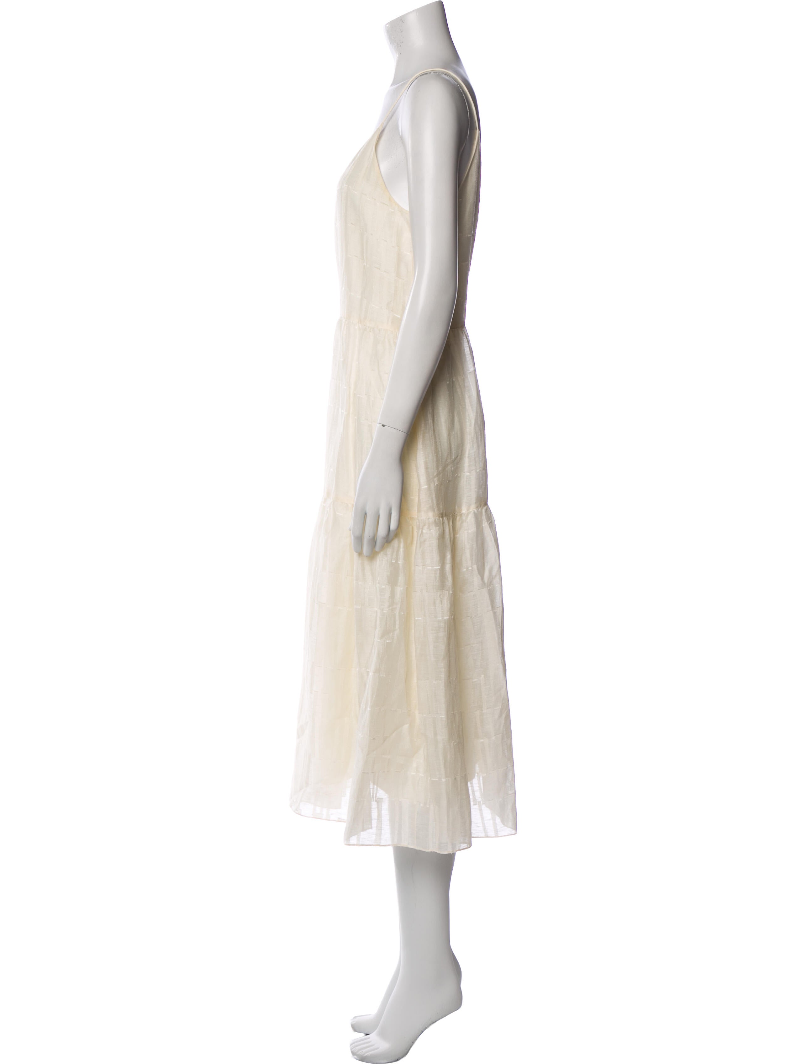 Lafayette 148 Linen Midi Length Dress