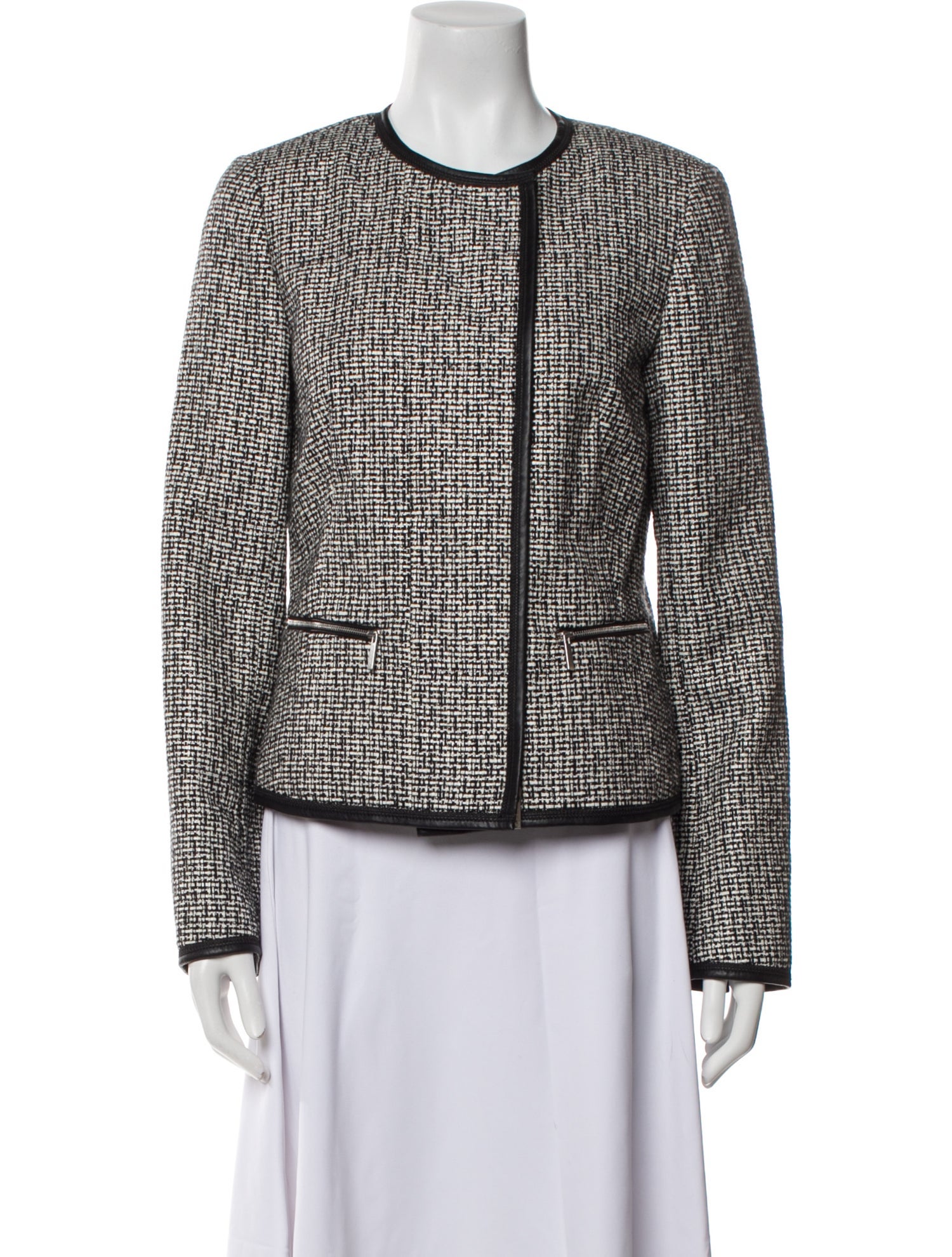 Lafayette 148 Tweed Pattern Evening Jacket