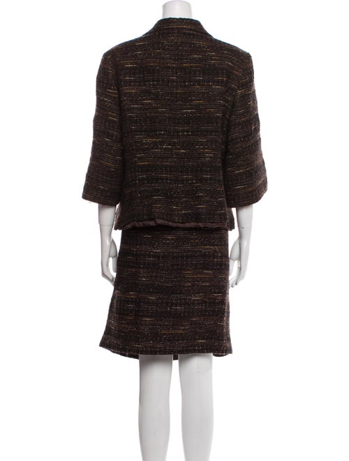 Lafayette 148 Wool Tweed Pattern Skirt Suit
