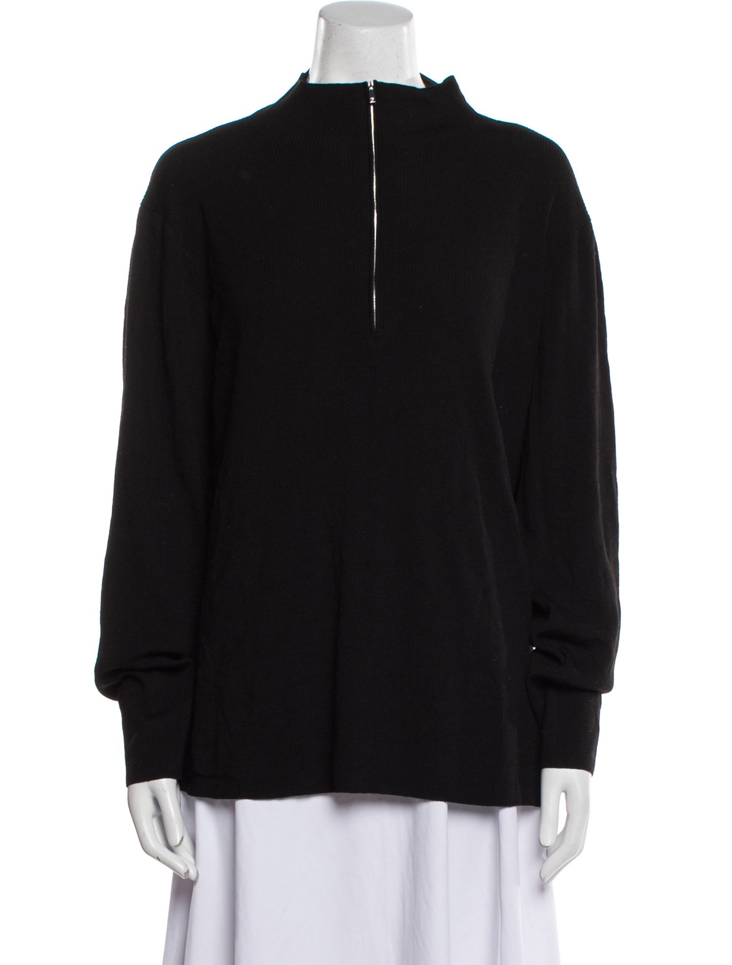 Lafayette 148 Wool Mock Neck Sweater