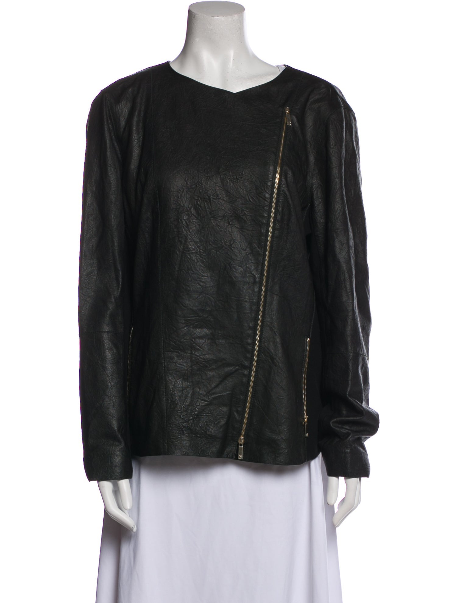 Lafayette 148 Leather Biker Jacket