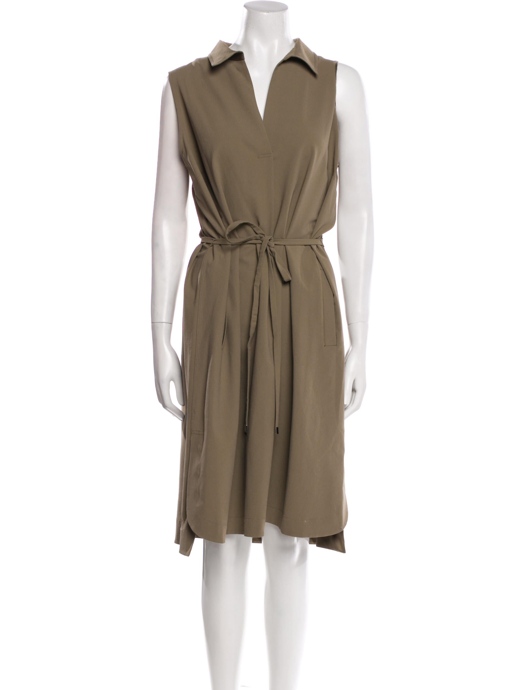 Lafayette 148 V-Neck Knee-Length Dress